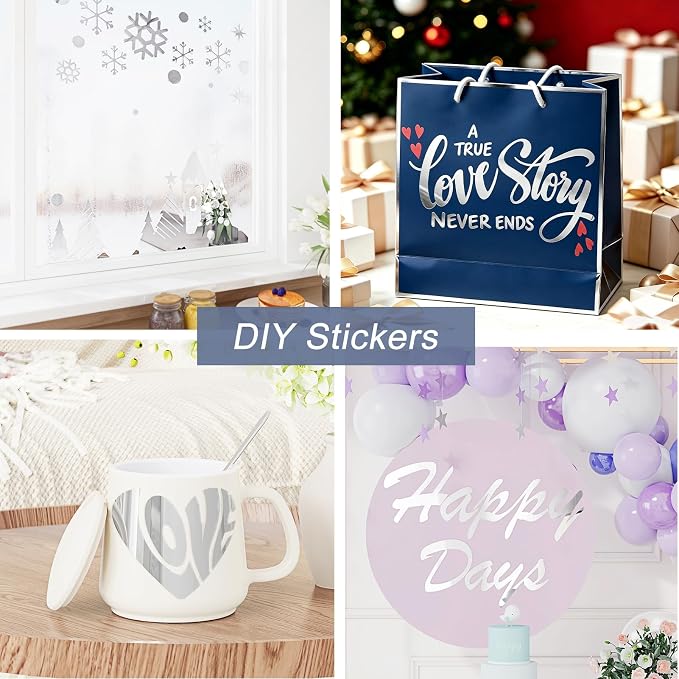WESTICK Silver Mirror Stickers for Walls Self Adhesive Mirror Contact Paper | Peel and Stick Vinyl Sticker Mirror Wallpaper for Decoration Home DIY Glass Door Countertops Dresser Appliance 24" x 118"