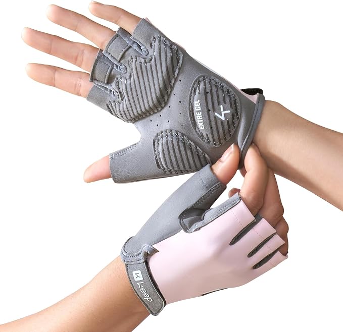 KEEP Workout Gloves for Men & Women, Breathable Skin-Friendly Non-Slip Gym Gloves for Weight Lifting, Pull-Ups, Dumbbells, Cycling, Fitness Training & Home Exercise