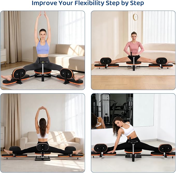 Leg Stretcher Machine, 200° Adjustable Split Trainer, 220 lb Steel Frame | 200° Adjustable Split Machine for Ballet,Home Gym Leg Stretching Training Machine, Suitable for Yoga, Home Gym Dedicated
