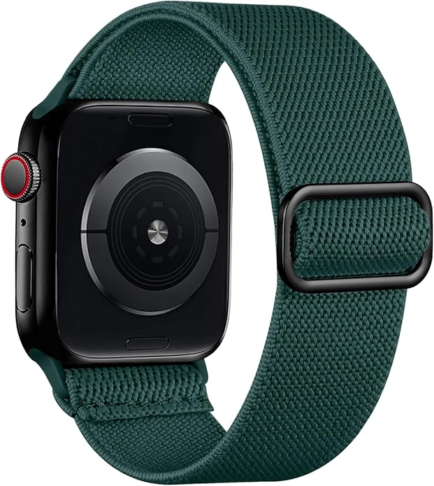 Lerobo Braided Band Compatible with Apple Watch Series 11 10 9 8 7 46mm 45mm 41mm Ultra SE 3 2 1 49mm Series 6 5 4 3 44mm 40mm 38mm 42mm Men iWatch Bands Women Stretchy Nylon Solo Loop Sport Strap