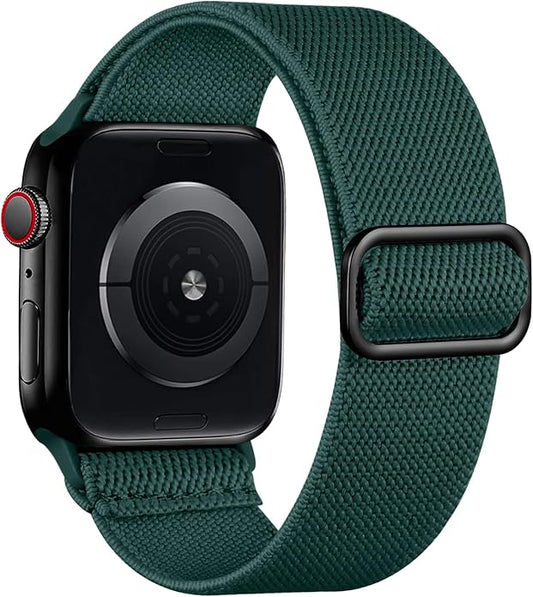 Lerobo Braided Band Compatible with Apple Watch Series 11 10 9 8 7 46mm 45mm 41mm Ultra SE 3 2 1 49mm Series 6 5 4 3 44mm 40mm 38mm 42mm Men iWatch Bands Women Stretchy Nylon Solo Loop Sport Strap