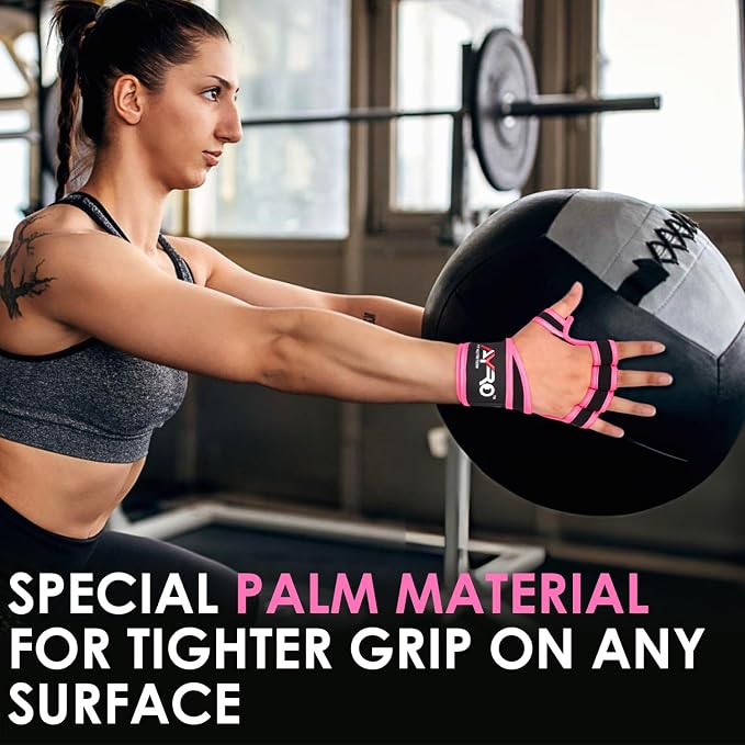 AYRO Workout Gloves for Men & Women, Gym Gloves for Men, Weight Lifting Gloves with 15" Wrist Wraps & Support, Breathable Palm Padding, Non-Slip Grip for Fitness, Cross Training & Bodybuilding