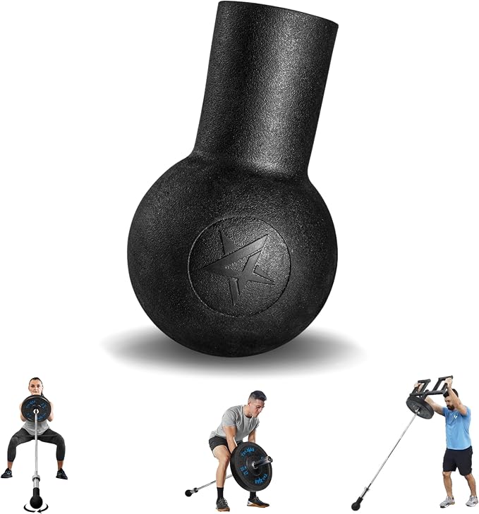 Yes4All Exercise Machine Adjustable T Bar Row Attachment, D Row Handle/Landmine Handle Attachment with Textured Rubber Handles