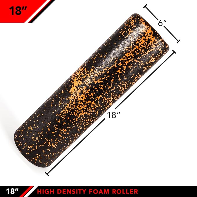 JFIT High Density Foam Roller – EPP Deep Tissue Massage Roller for Muscle Recovery, Myofascial Release & Stretching