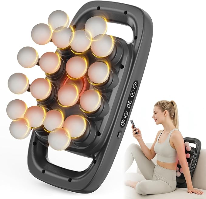 20 Head Massage Gun, Deep Tissue Percussion Massager for Athlete with 3 Modes & 3 Speeds, Portable & Quiet Handheld Electric Muscle Massager for Back, Neck and Shoulder
