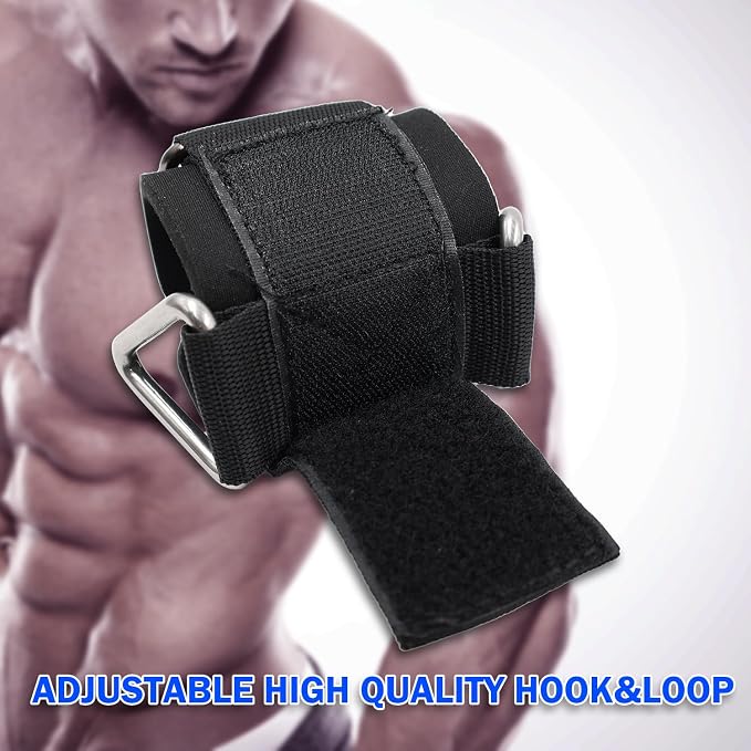 Wrist Cuffs for Cable Machines – Padded & Adjustable Straps for Lateral Raises, Tricep Pushdowns & Strength Training