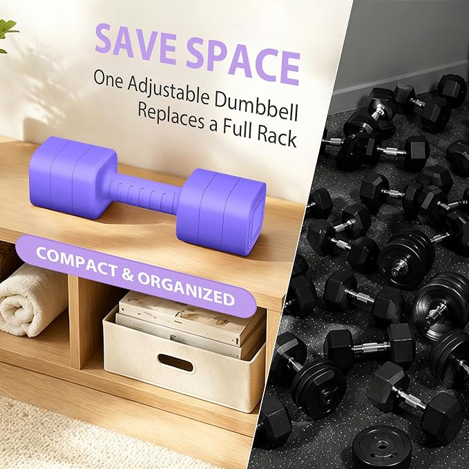 Adjustable Dumbbell Set of 2, 2.2-20LB Adjustable Weight Set, 3 in 1 Free Weights Dumbbells Set for women men at home, 2.2lb, 3.6lb, 5lb,10lb, 20lb, for Home, Office, Gym Exercise Training, Anti-slip Handle