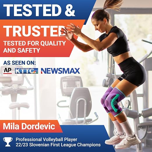 DR. BRACE ELITE Knee Brace with Side Stabilizer (2 Pack) Knee Brace | for Women & Men, Workout, Sports, Daily Knee Compression Sleeve for Maximum Knee Pain Support & Fast Recovery