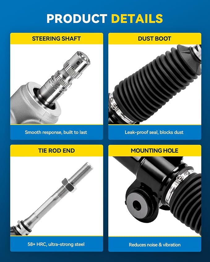 PHILTOP Power Steering Rack and Pinion for Camry, ES330, Solara, ES300 | 2002-2006 Camry, 2004-2008 Solara, 2004-2006 ES330, 2002-2003 ES300 Replace No.4425006141, 4425006140, 4420033332, 972606