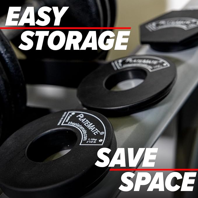 PlateMate Microload Pair 2 1/2 lb. Magnetic Donut Weights (5 lb. Set)