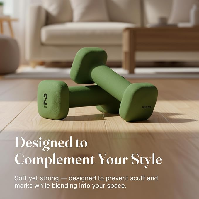 WeGym Square Dumbbells for Home Gym, Hand Weights for Strength Training