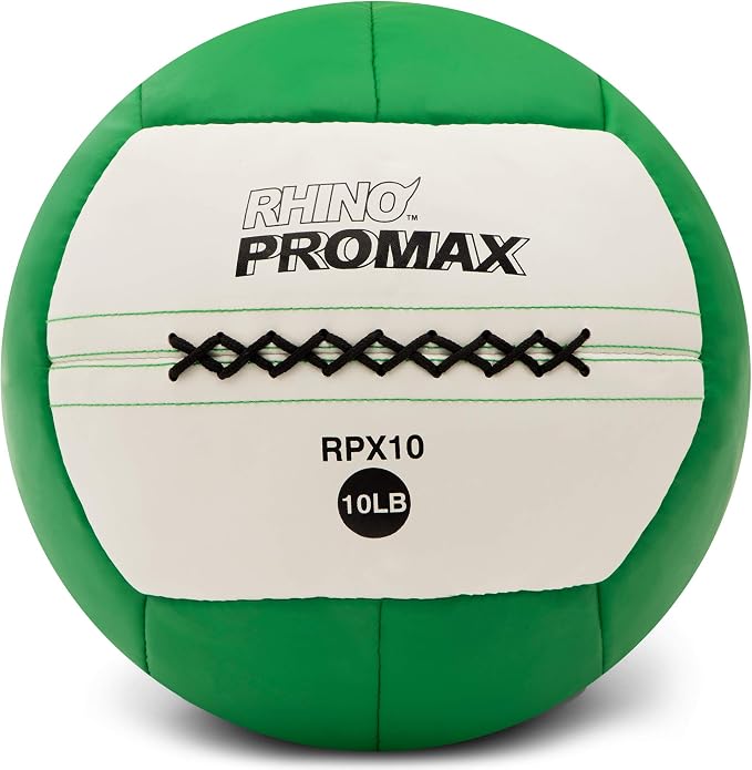Champion Sports Rhino Promax Wall Balls - Soft Shell Non-Slip Grip for Weightlifting, Plyometrics, Cross Training, & Home Gym