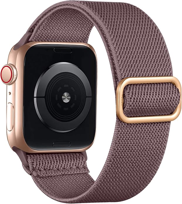 Lerobo Braided Band Compatible with Apple Watch Series 11 10 9 8 7 46mm 45mm 41mm Ultra SE 3 2 1 49mm Series 6 5 4 3 44mm 40mm 38mm 42mm Men iWatch Bands Women Stretchy Nylon Solo Loop Sport Strap