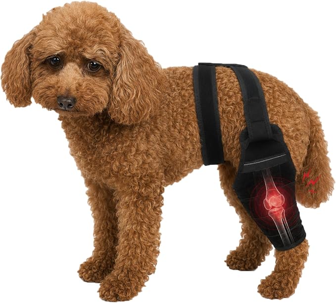 Dog Knee Brace for Torn ACL CCL, Support Dog Leg Braces for Back Leg to Prevent Slipping, Hind Leg Support for Dog Joint Pain Recovery, Luxating Patella, Fits Small Medium Large Dogs, M