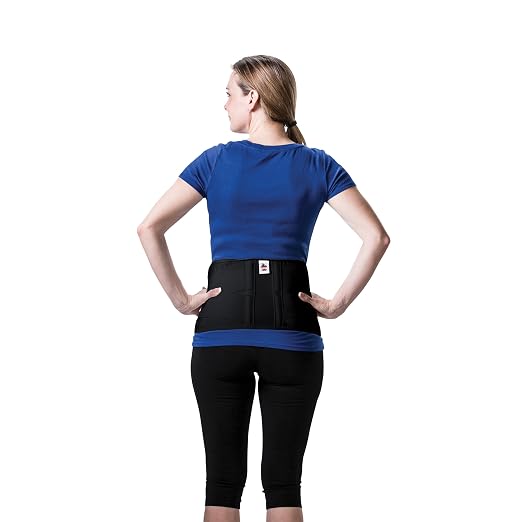 CorFit Back Brace for Lower Back Pain Relief & Lumbar Support Belt, BK, XL | CorFit's patented proportional sizing and dual pulls deliver customized compression, posture support, and spinal stability.