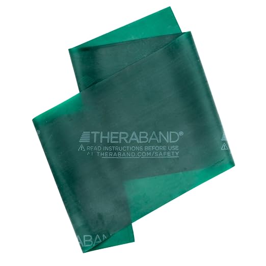 THERABAND Professional Latex Resistance, Workout Band, Exercise, 6', Green