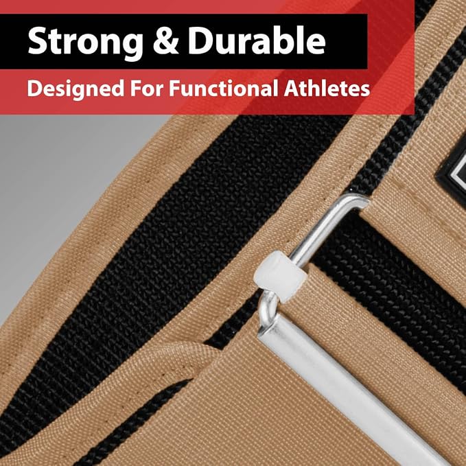 IBRO Quick Locking Premium Weight Lifting Belt - Back Support for Powerlifting, Cross Training & Gym Bodybuilding - 4 Inch Nylon Men and Women with Metal Buckle for Core Stability