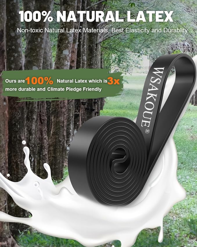 Pull Up Bands, Resistance Bands Set, Exercise Workout Bands for Men & Women, Ideal for Body Stretching, Physical Therapy and Muscle Training