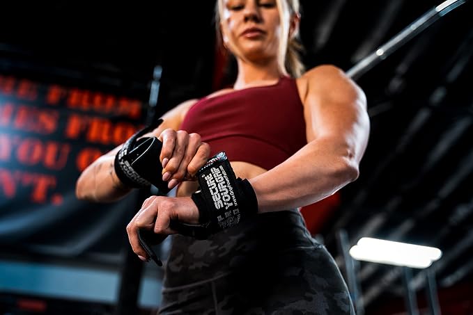 Weight Lifting Rod Hooks Heavy Duty Wrist Wraps Power Weight Lifting Training Gym Grips Straps Set of 2
