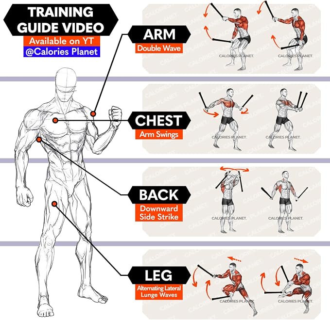 X1 Go Portable Ropeless Battle Ropes, Low-Impact HIIT Cardio Equipment | Beginner Friendly | Full Body Fat Burn | Zero Noise Cardio | Small Space Friendly | Apartment & Travel | High Elasticity