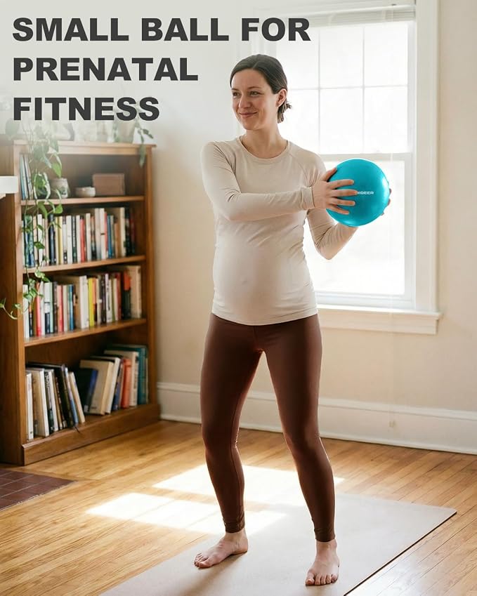 Trideer Yoga Ball for Exercise, Pilates, Core & Balance Training, Stability Ball for Pregnancy & Birthing Prep, Physical Therapy, Daily Stretching, Office Chair for Active Sitting, Quick Pump Included