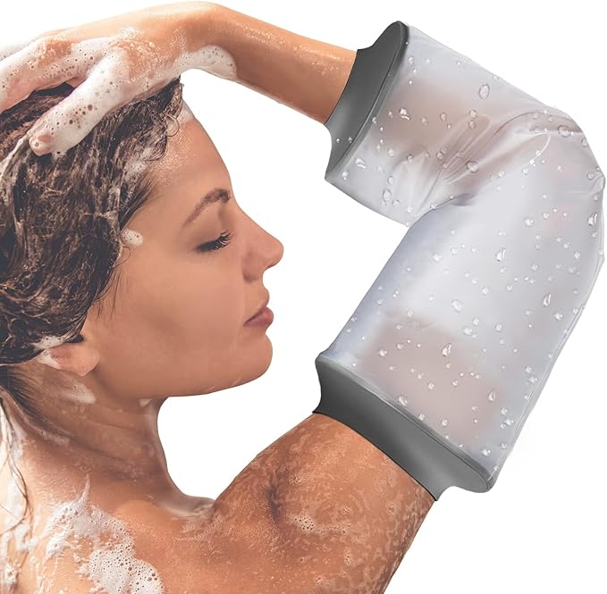 PICC Line Shower Cover Medium, PICC Line Covers for Upper Arm, Reusable | IV&PICC Line Sleeve, Waterproof Cast Covers for Shower Arm Protector for Chemotherapy Broken Elbow Bandage Dressing Wound