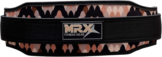 MRX Weight Lifting Belt with Double Back Support Gym Training 5" Wide Belts 11 Colors