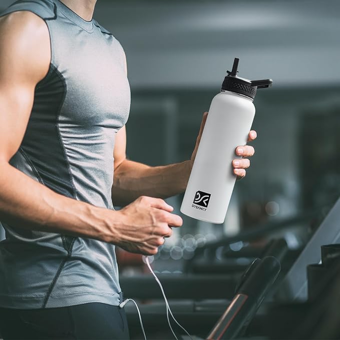 DYSANKY Insulated Water Bottle with Portable Carrier Bag for Outdoor 40 oz