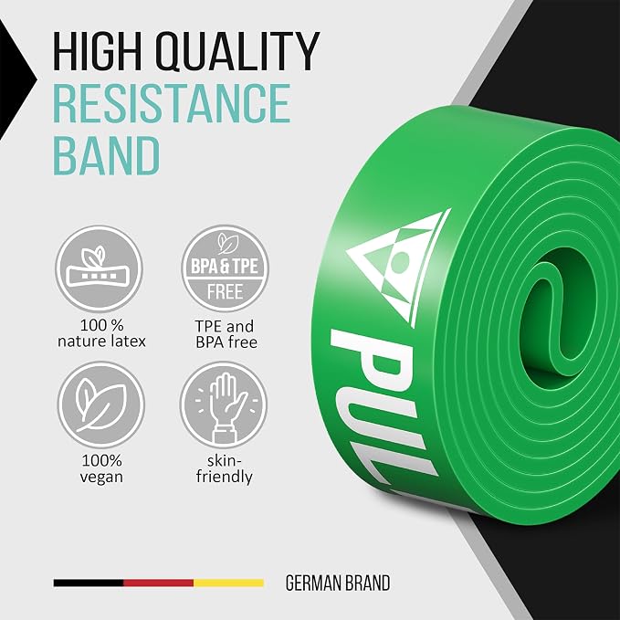 Pullup & DIP Fitness Bands, Resistance Bands with Bag, Door Anchor (with Sets) and Exercise Guide - Single & in Value Set, Pull-Up Band Fitness Band for Calisthenics