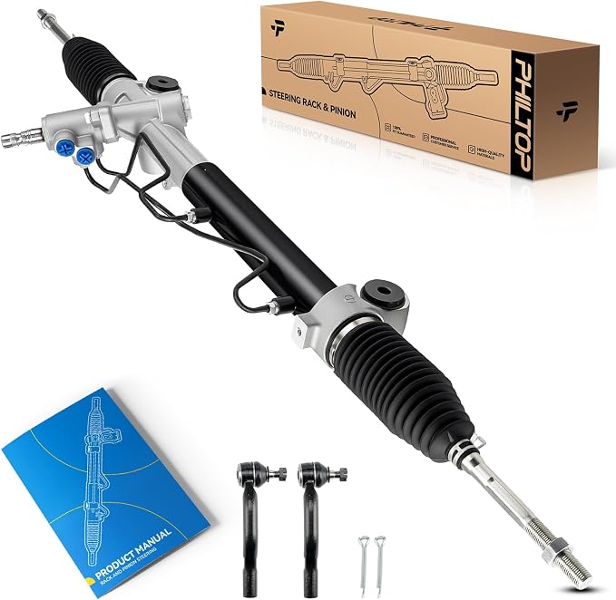 PHILTOP Power Steering Rack and Pinion for 07-11 Camry GAS, 07-12 ES350 | with Outer Tie Rod Ends, No.4425006330, 4425006340, 4420033530, 4550339275, 4550309420, 262630, 4420033480