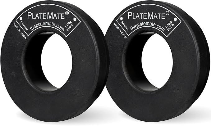 PlateMate Microload Pair 2 1/2 lb. Magnetic Donut Weights (5 lb. Set)