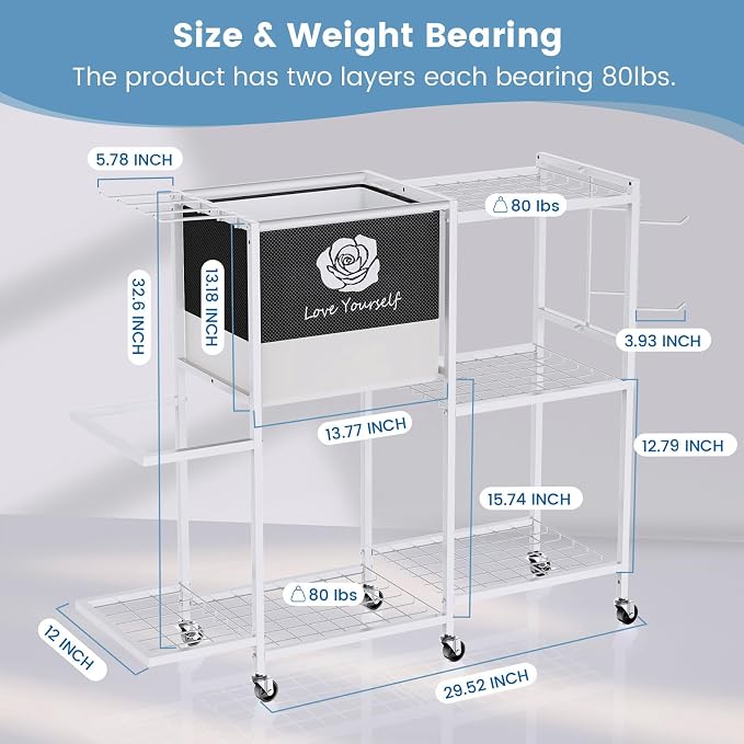 Yoga Mat Storage Rack，Home Gym Storage Rack Gym Workout Equipment Storage Organizer Fitness Weight Rack on Wheels for Yoga Mat,Yoga Block,Foam Roller,Resistance Band,Dumbbell,Kettlebell and Other Workout Accessories