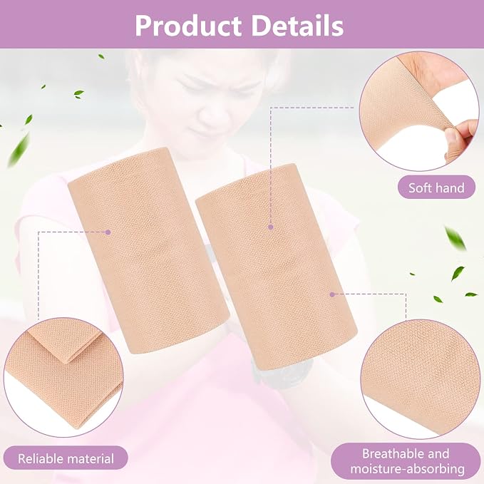 SATINIOR 2 Pairs Compression Wrist Sleeve Wrist Wraps Compression Brace Supports Elastic Sweat Bands for Women, Men Sports, Tennis Players
