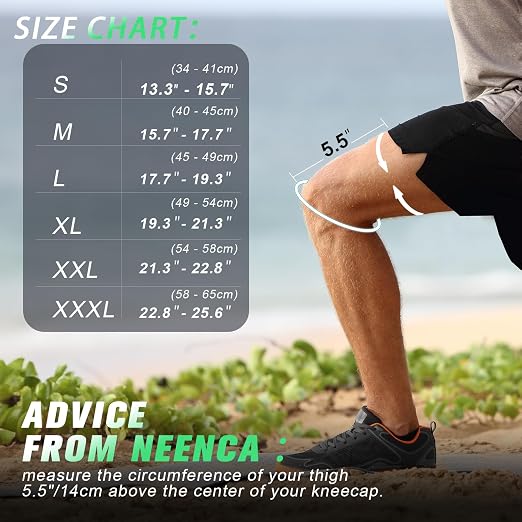NEENCA Compression Knee Sleeve with Patella Stabilizer, Enhanced Stability, Joint Pain Relief & Improved Performance for Sports, Fitness & Recovery (Large)