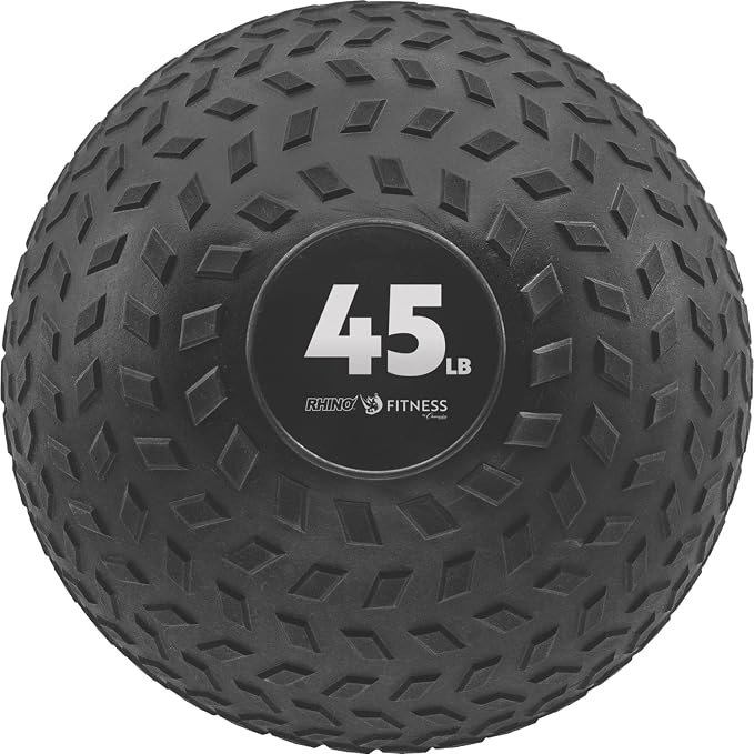 Champion Sports Rhino Fitness Slam Ball – Sand-Filled, Bounce-Resistant Ball for Strength & Conditioning, 6–50 lb