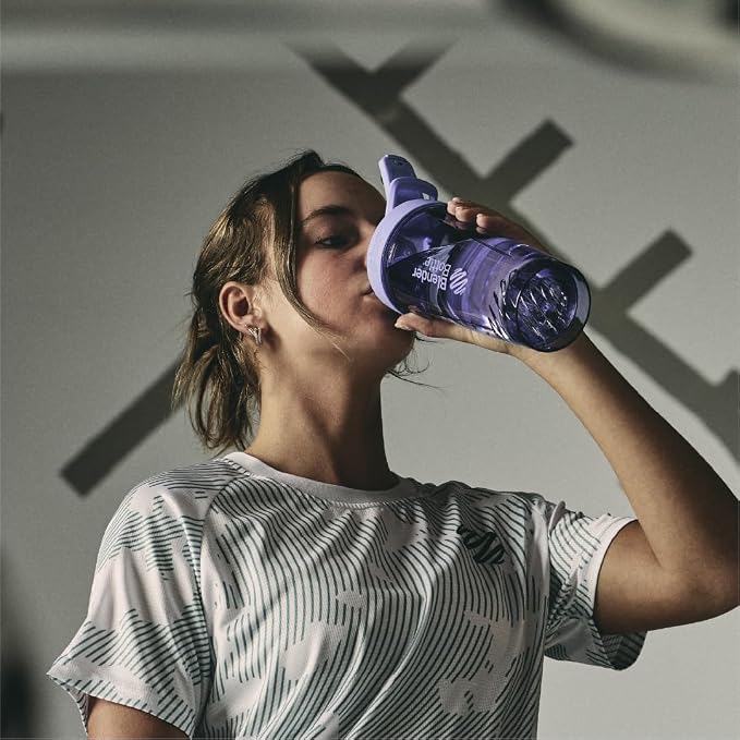 BlenderBottle Sport Flip Tritan Shaker Bottle 28 oz Purple