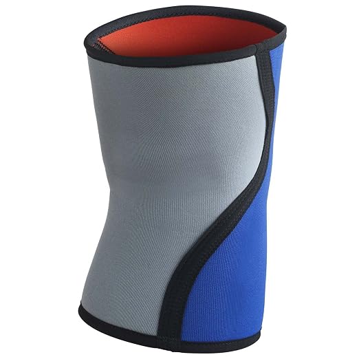 Rehband light Knee Support 3mm, Knee Sleeve for Endurance & Fitness, more stability and movement control during workout, Colour:Blue, Size:Medium