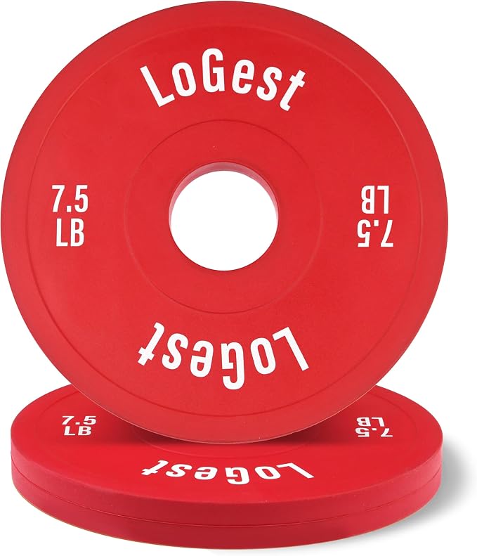 Logest Change Weight Plates 0.50LB 1.25LB 2.5LB 5LB Set Weight Plates for Olympic Bars Perfect for Strength Training Weight Plates Exercise Balance Increase Fractional Plate Olympic Bumper Plates