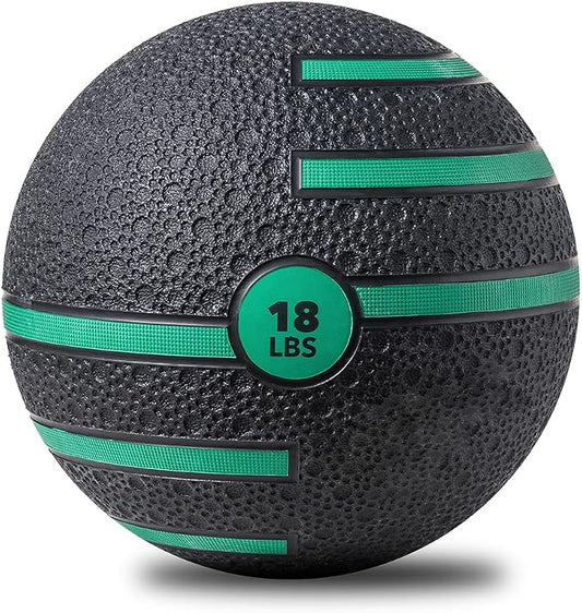 JFIT Dual Texture Medicine Ball – Weighted Exercise Ball for Strength, Core & Functional Fitness Training