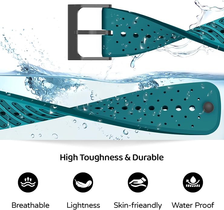 Watch Band for Suunto Race 2/Vertical 2/Run/S/9 Peak/Pro/5 Peak | Soft Silicone 22mm Replacement Bands for Vertical/Race/9 Peak Pro