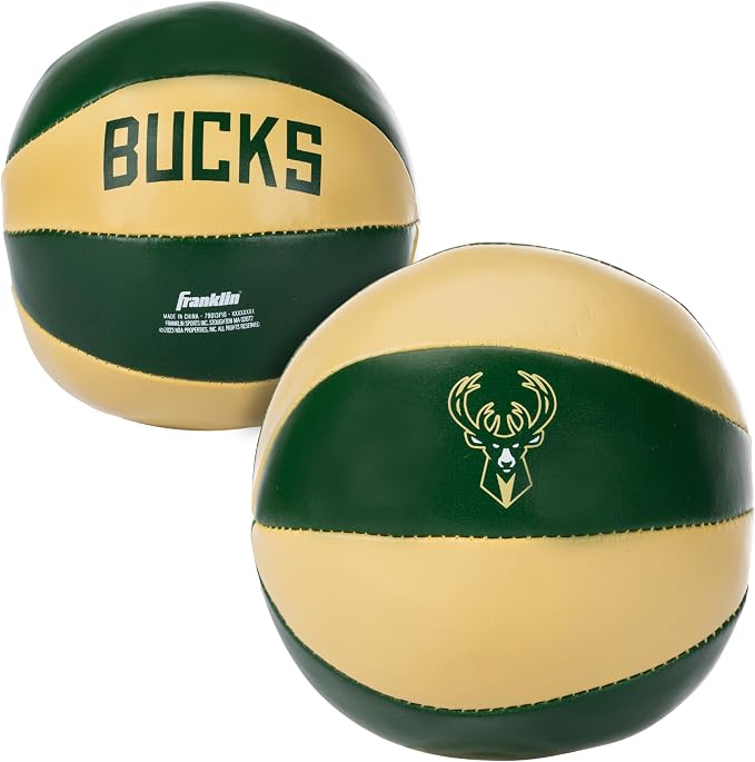 Franklin Sports NBA Toy Basketballs - 2 Pack of Kids Soft Mini Basketballs for Over The Door + Indoor Hoops - NBA Fan Shop