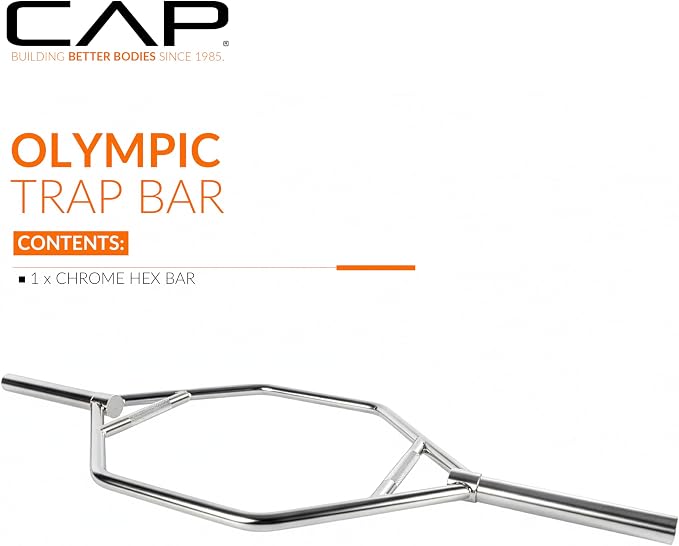 CAP Olympic Trap Bar | Heavy-Duty Hex Shrug & Deadlift Weight Bar