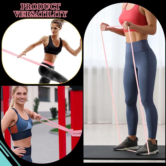 Foilswirl 8 Pcs Resistance Bands for Working Out | Pull Up Assistance Bands, Fitness, Full-body Training, Physical Therapy and Stretch Workout for Men, Women, Home, Outdoor