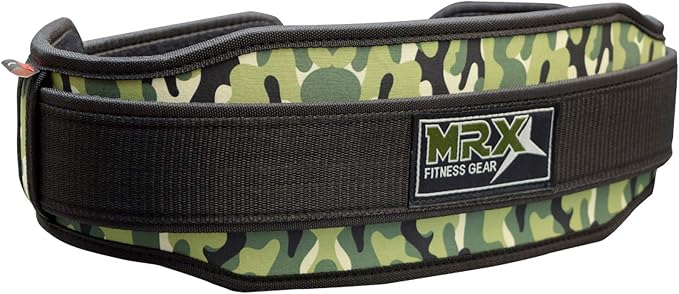 MRX Weight Lifting Belt with Double Back Support Gym Training 5" Wide Belts 11 Colors