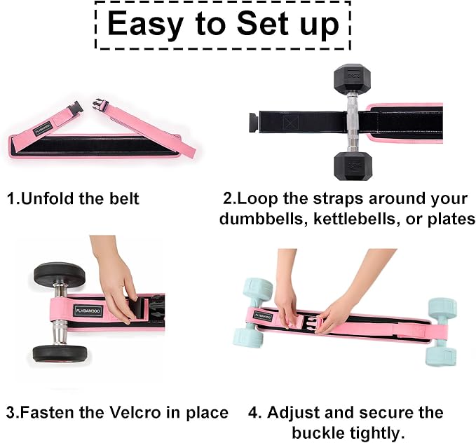 Hip Thrust Belt for Dumbbells,Booty Belt for Hip Thrust Slip-Resistant Padding