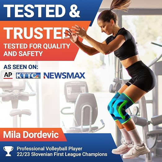 DR. BRACE ELITE Knee Brace with Side Stabilizer (2 Pack) Knee Brace | for Women & Men, Workout, Sports, Daily Knee Compression Sleeve for Maximum Knee Pain Support & Fast Recovery