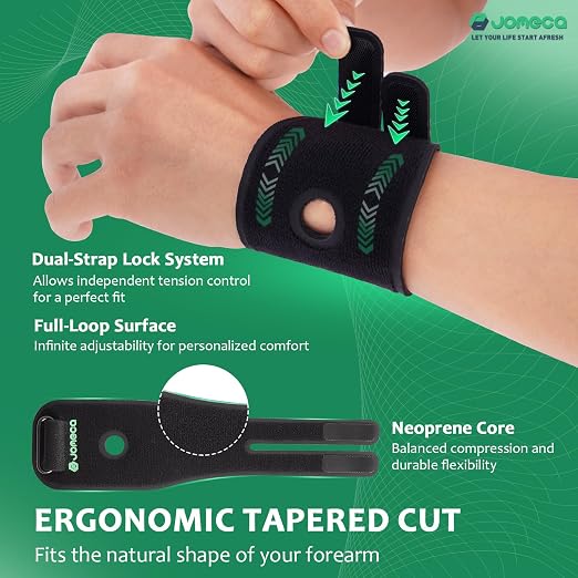 TFCC Wrist Brace for TFCC Tear for Right and Left Hands Built-in O-Shaped Pad Wrist Support for Ulnar Sided Pain, Weak Grip, Workouts & Recovery (Pair)