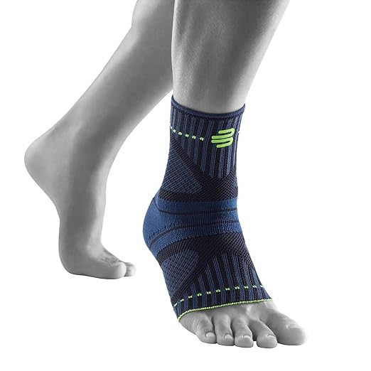 Bauerfeind Sports Ankle Support Dynamic - Ankle Compression Sleeve for Freedom of Movement - 3D AirKnit Fabric for Breathability - Premium Quality & Washable (XXL, Black)