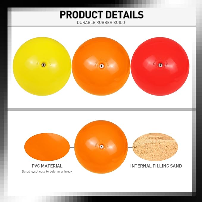 SYNGUCK 3 Pack Plyometric Weighted Balls for Baseball & Softball | 4.6/7.9/17.6 oz, Improve Power, Pitching, Hitting, Perfect for Yoga, Fitness, Plyometrics, All Skill Levels