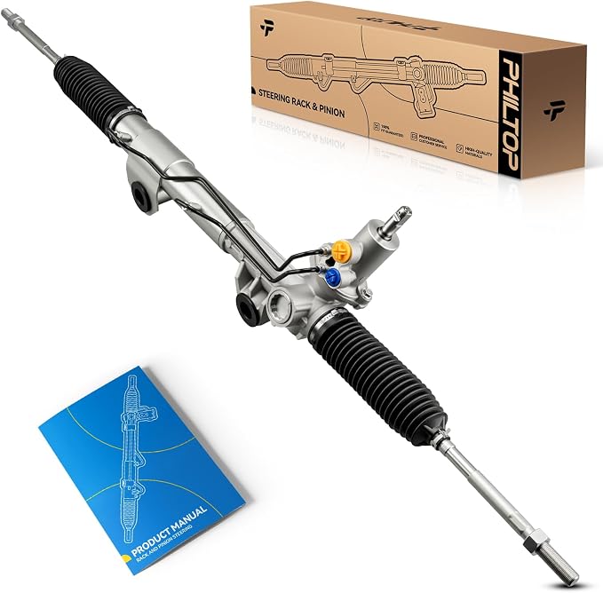 PHILTOP Power Steering Rack & Pinion Assembly for 2002 2003 2004 2005 Ram 1500 4WD, Hydraulic Power Steering, OEM Replacement 26-2140